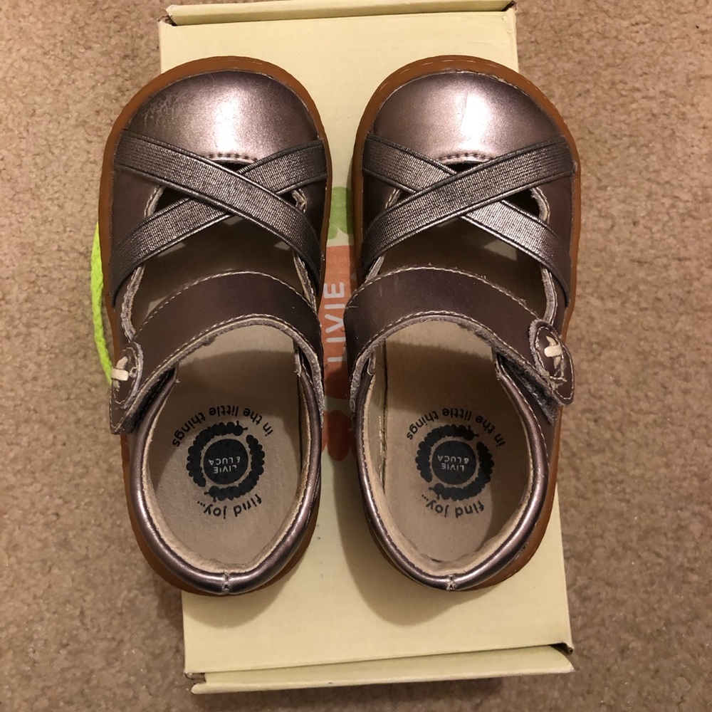 Livie & Luca Pewter Metallic Serena Shoes